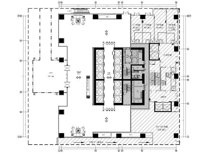 公共部分效果图资料下载-[佛山]万达甲级写字楼两套办公样板间效果图+施工图+机电图+物料表