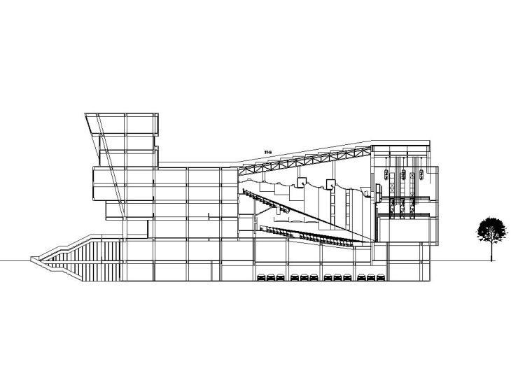 西门子创新中心资料下载-[甘肃]大学生活动中心建筑施工图设计（CAD）