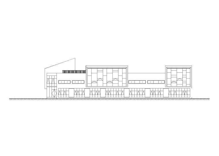 现代简约幼儿园立面资料下载-[四川]8班幼儿园建筑施工图（CAD）