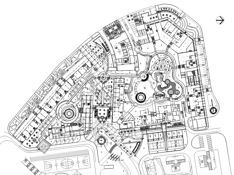 喷泉墙施工图资料下载-[重庆]​光华.阳光水城居住区全套景观设计CAD施工图