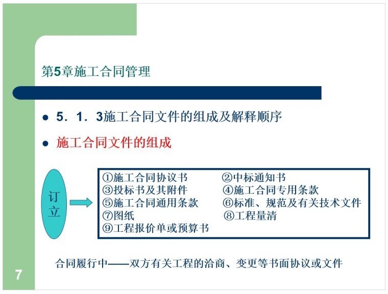 建筑工程合同管理课件-3、施工合同文件的组成及解释顺序