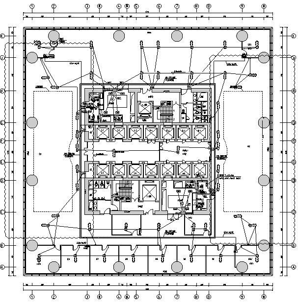 办公楼基础施工图纸资料下载-广东深圳高层办公楼强弱电施工图纸