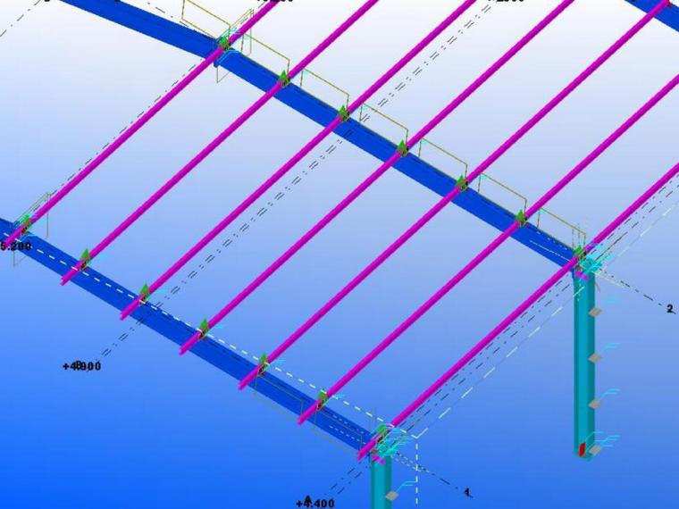 tekla鋼結構bim軟件教程模塊10-tekla建模(鋼架檁條,檁託板)