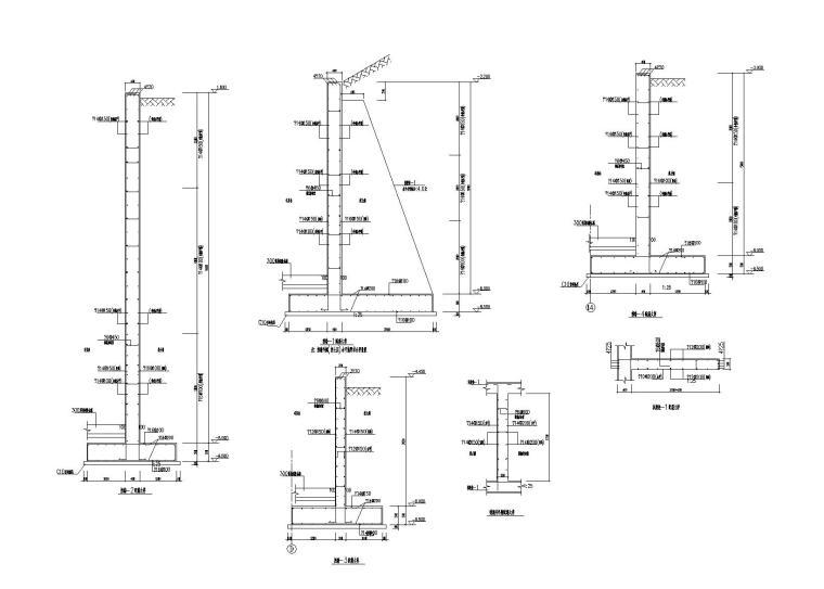 [沧澜]11层剪力墙结构保障房隔震设计施工图（2016）-挡土墙配筋大样