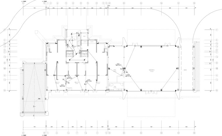 西安特大型住宅组团及配套建筑电气施工图-照明平面图