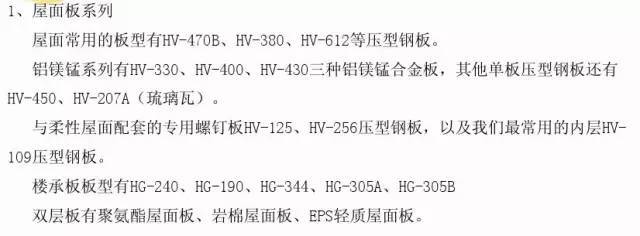 聚氨酯夹芯板施工图资料下载-钢结构常用的几种板材参数及使用技巧