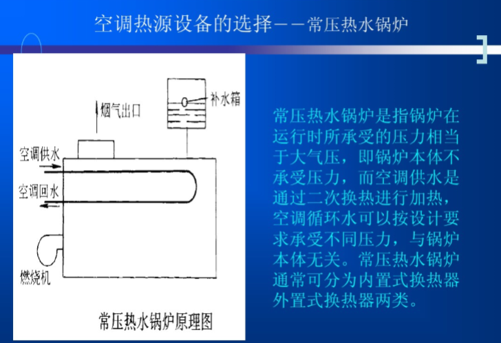 会展中心中央空调资料下载-中央空调主要设备的特性及选择