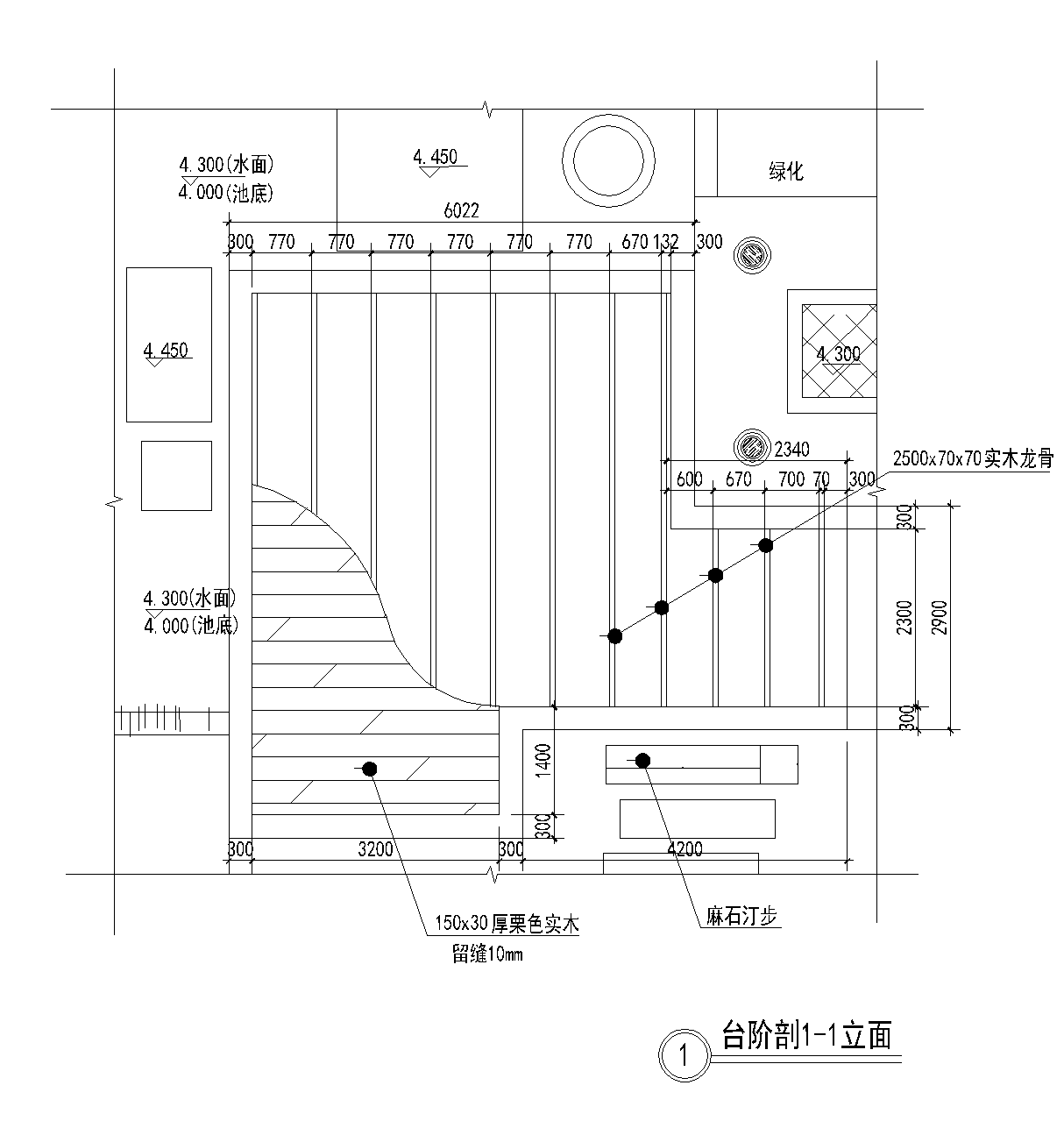 景观栈道大详图(cad施工图)