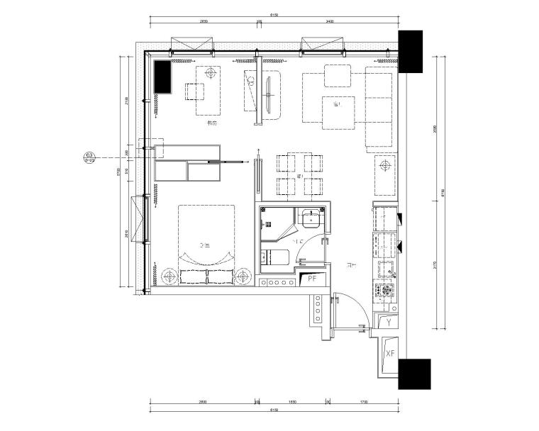 25平loft装修资料下载-[广东]横琴万象世界一期五套不同风格公寓样板间丨CAD全套施工图+室内设计方案+软装方案