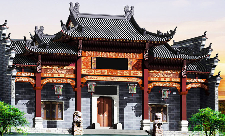 [资料]湖南古建祠堂施工,长沙农村祠堂设计,衡阳仿古祠堂施工,岳阳文