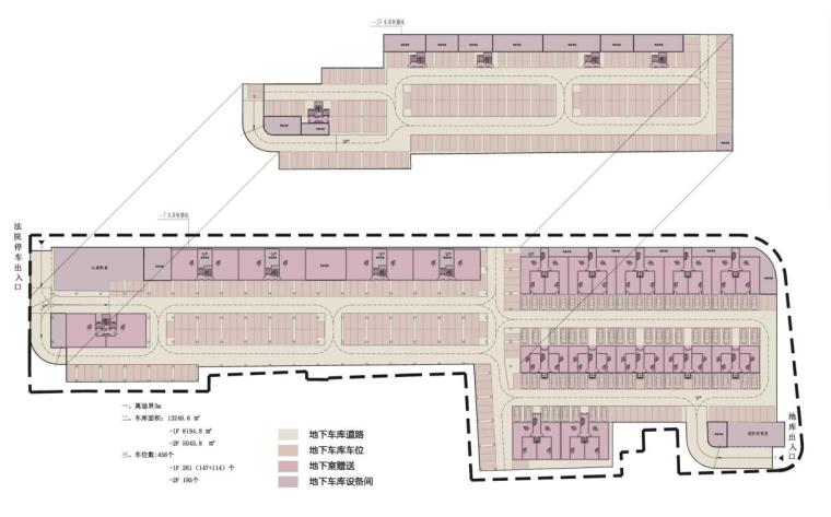 [上海]平凉社区02C1-12地块居住区建筑方案文本（日清设计|PDF+125页）-地库分析