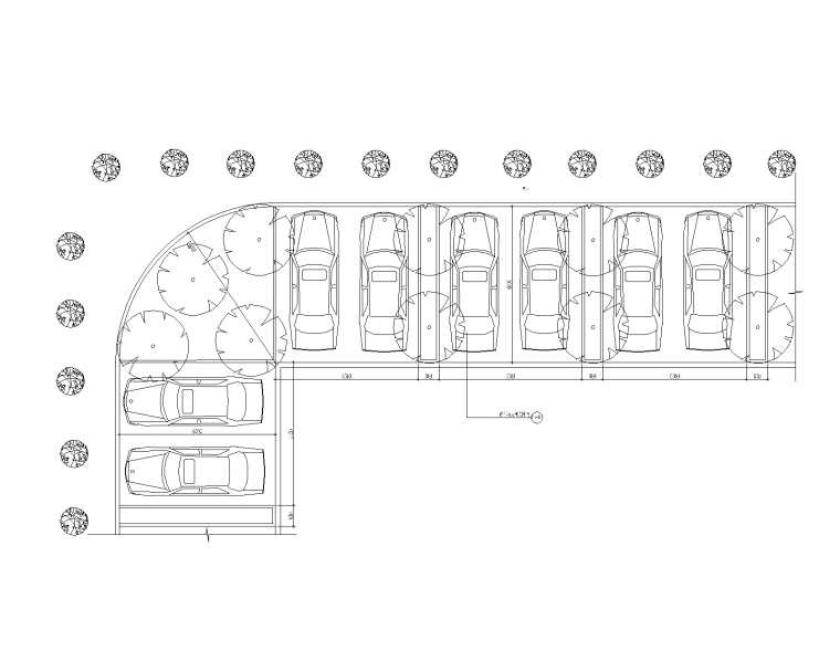 室外生态停车场施工图资料下载-10套生态景观停车场地CAD大详图