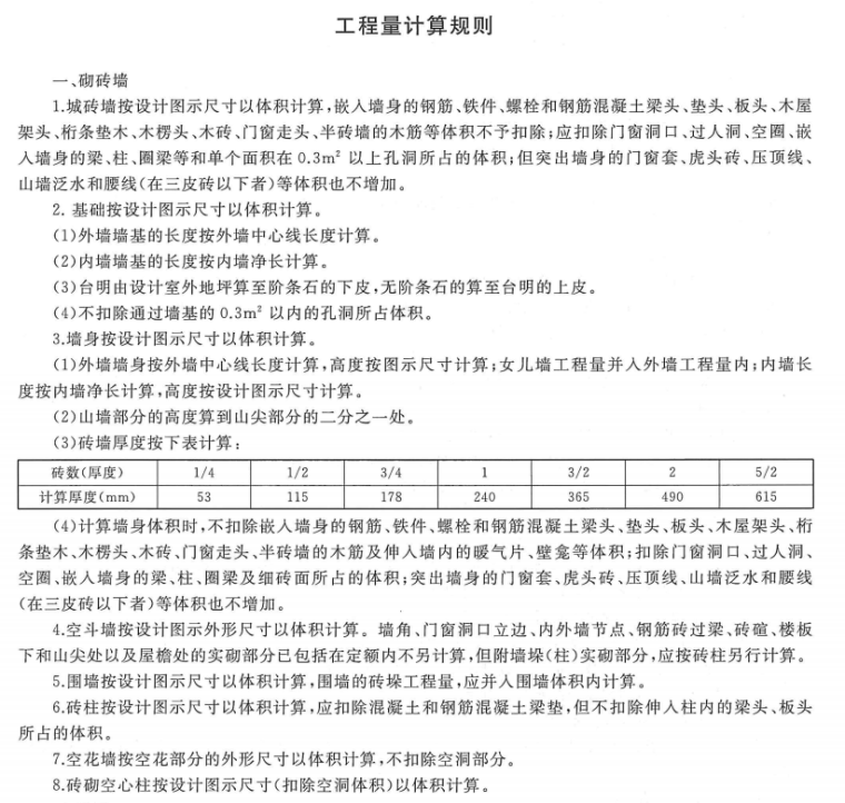 2018年重庆市仿古建筑工程计价定额-工程量计算规则