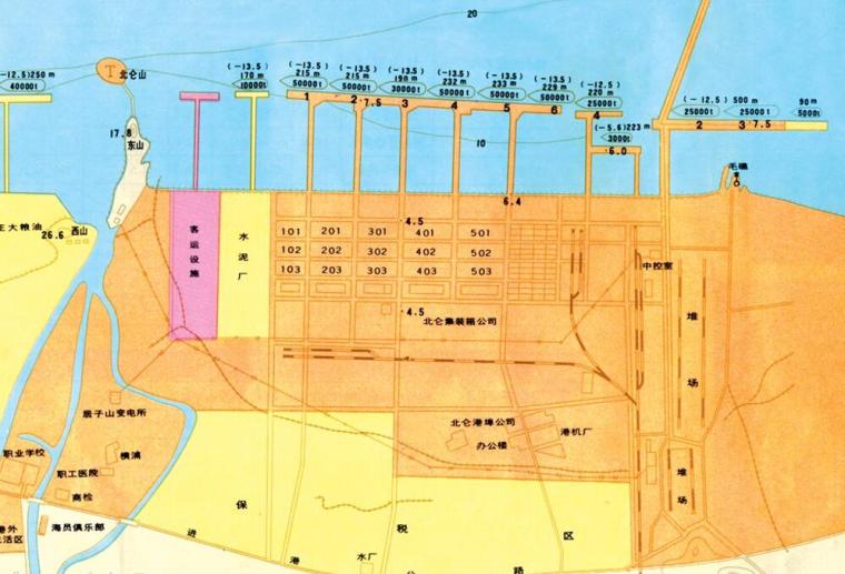 水运工程港口发展规划培训讲义（117页，附图丰富）-港口平面布置图