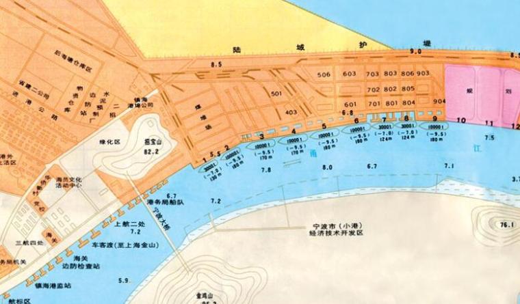 水运工程港口发展规划培训讲义（117页，附图丰富）-港区平面布置图