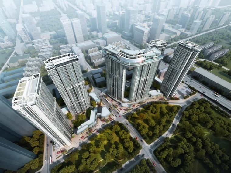 四川主动防护网资料下载-[四川]绿地GIC成都中央广场建筑模型设计（2018年）