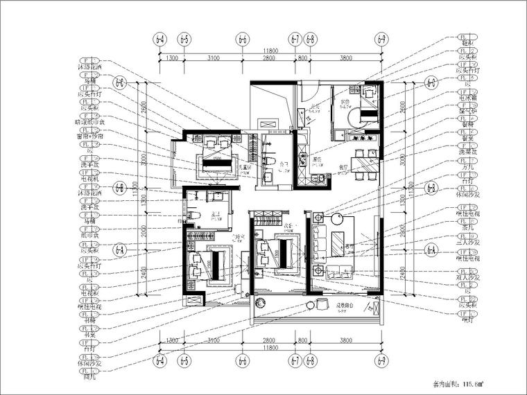 [广东]河源.宝晟地产四期宝格丽公馆室内装修施工图+官方摄影-3