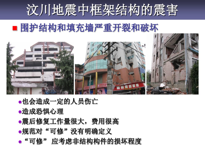 框架结构农村自建房资料下载-汶川地震中框架结构的震害及未实现强柱弱梁屈服机制的问题