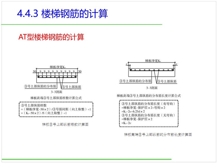 钢筋工程量计算(楼梯)-8、AT型楼梯钢筋的计算