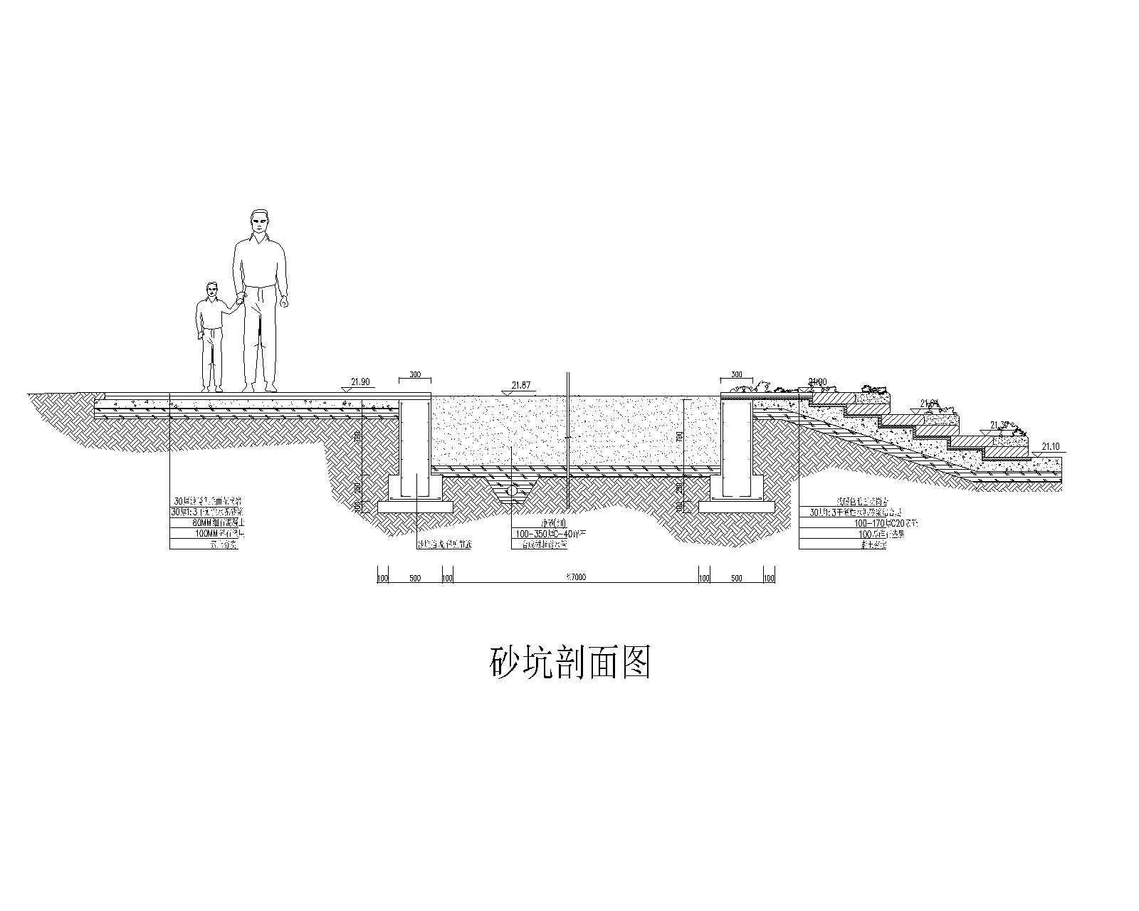 沙坑的标准尺寸长和宽图片