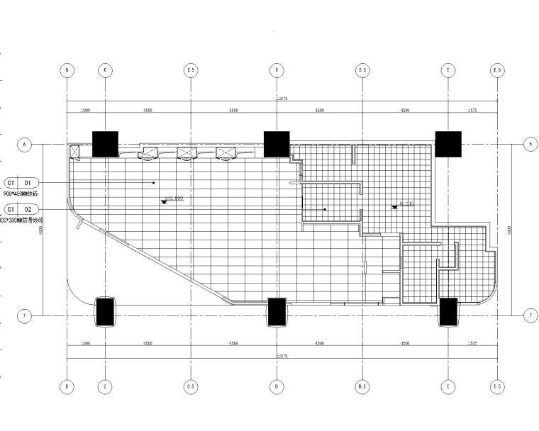 CHAO巢羽-上海舞伎居酒屋室内装修施工图+效果图SU模型+实景-4地坪布置图