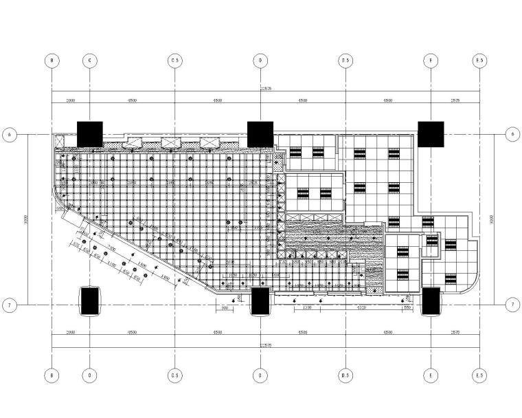 CHAO巢羽-上海舞伎居酒屋室内装修施工图+效果图SU模型+实景-6灯具定位图