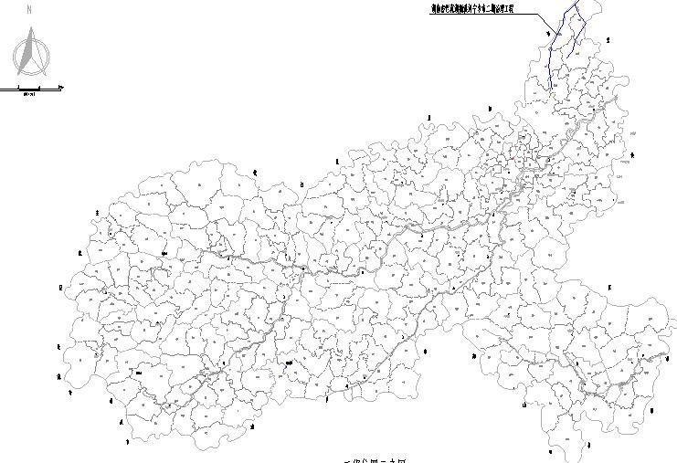 堤防加高、防渗、建筑物加固及新建工程图纸（附工程量清单）-工程位置示意图