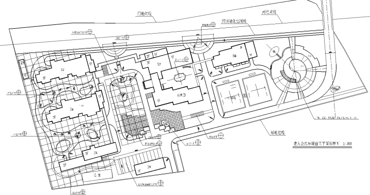 花园园路施工图资料下载-[浙江]桐乡市老人公寓环境景观全套CAD施工图