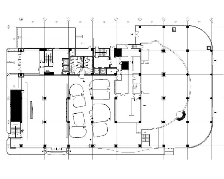 办公室卡座cad效果图资料下载-Gensler-上海山鹰国际办公室装修CAD施工图
