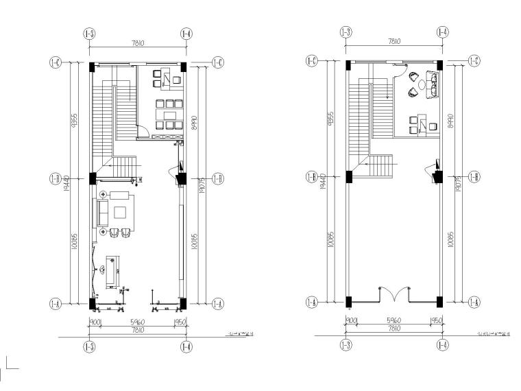 洗浴方案设计施工图资料下载-现代洗浴会所足疗馆空间设计施工图
