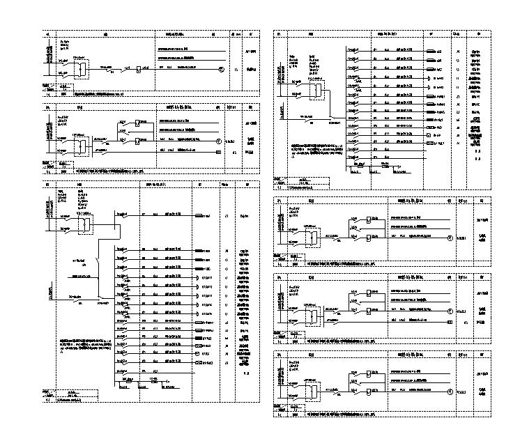 浙江商业广场人防地下室电气施工图-配电箱系统图(一)