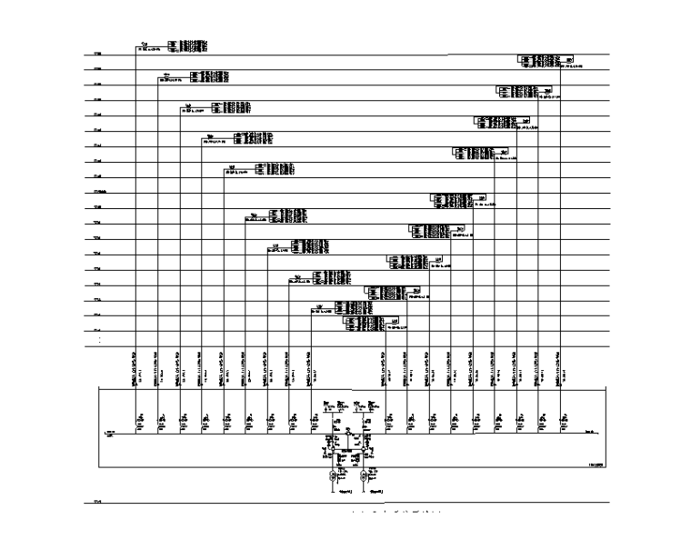 重庆知名大型广场强电施工图509张（知名大院，含变压器负荷统计、审图意见）-T3N住宅变压器系统干线图(一)