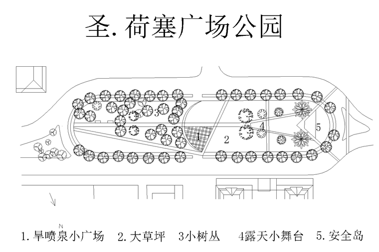 23套知名城市公园景观CAD平面图-公园设计图集 2_看图王