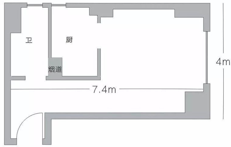 30平米户型平面图资料下载-30平米的小房子， 来设计室内空间的“黑操作”