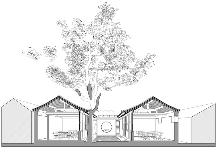 [北京]兼建筑-草厂北巷24号“茶院”改造丨140㎡丨JPG平面+官方摄影丨31P-28-Tea-Garden_Atelier-Jian