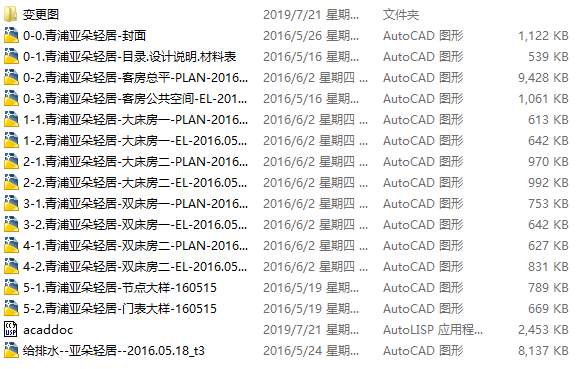 上海青浦亚朵轻居酒店室内装修CAD施工图+PPT设计方案两版+效果图（附电气图）-总缩略图