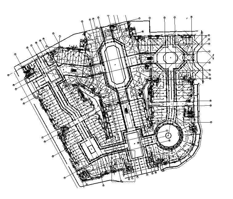 武汉商业街电气消防图纸（CAD+PDF）-火灾自动报警系统图