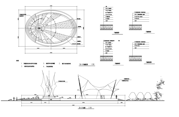 70平米建筑cad图资料下载-​70套花坛花钵CAD施工图（36-70）