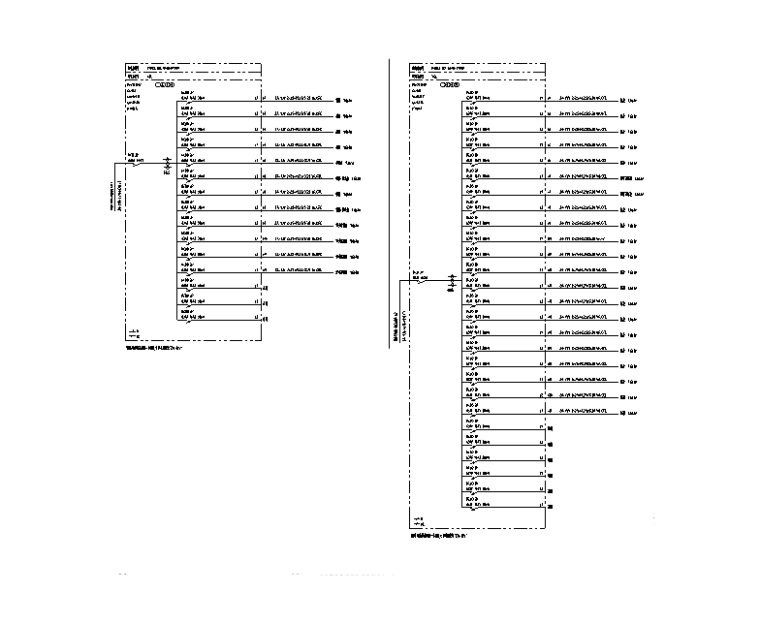 成都三层厂房强电竣工图（CAD+PDF）-主厂房室插座配电系统图（1）