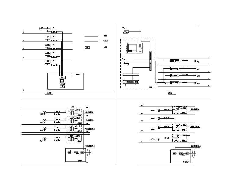 2018上海四层学校电气消防施工图-BA系统图.广播系统图