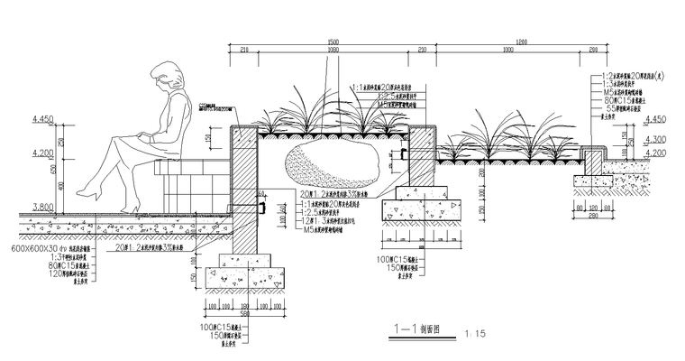 90套园凳树池cad施工图(61-92)-园林景观节点详图-筑龙园林景观论坛