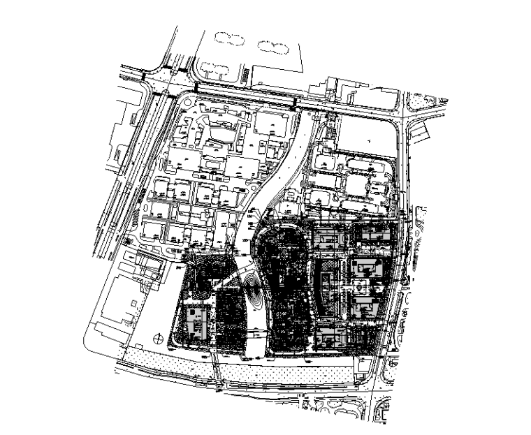 塔楼办公楼CAD图纸资料下载-上海商业办公楼消防图纸（2018）