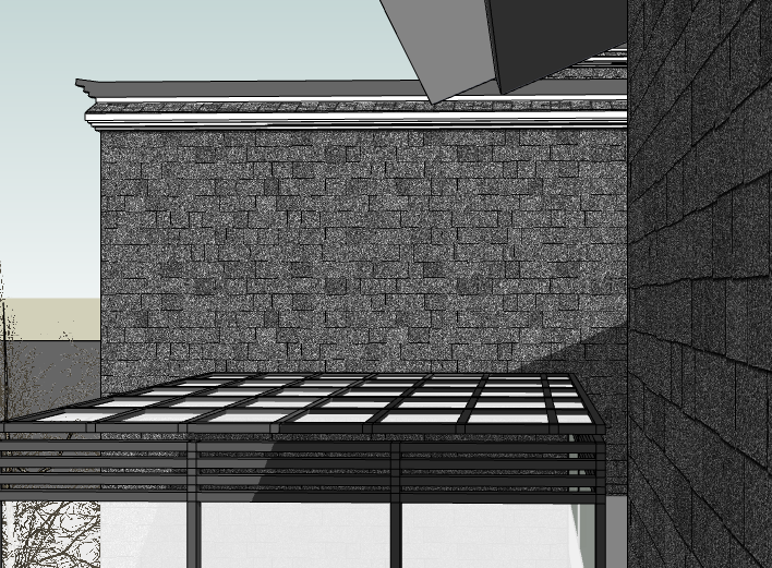 徽派风格别墅建筑模型设计-徽派别墅建筑SU模型5