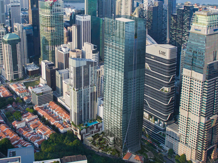 共享空间办公楼资料下载-新加坡Frasers Tower办公楼