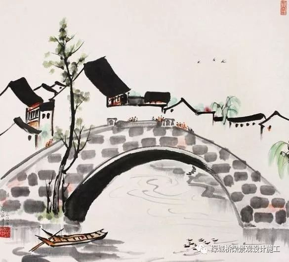 [分享]分享一组"古镇的桥"主题画