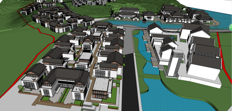购物小镇规划设计资料下载-[江西]金融小镇规划建筑设计（南方设计）