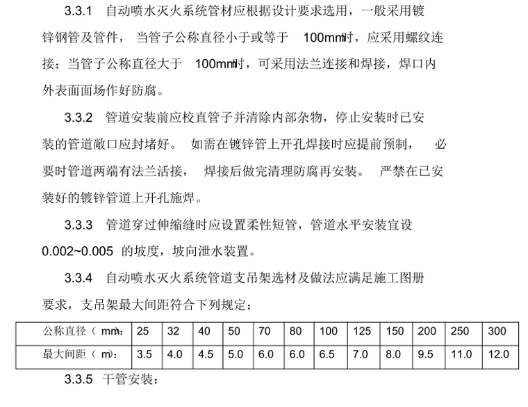 室内消防管道及设备安装施工方案-管网安装