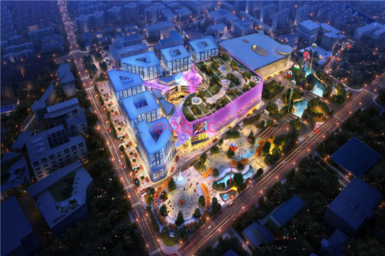 上海闵行马桥长远规划案例资料下载-[上海]闵行新华红星国际广场建筑模型设计