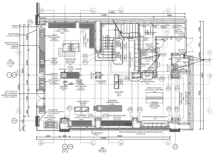 电子产品店店cad资料下载-[成都]Givenchy纪梵希·成都太古里旗舰店竣工图CAD_PDF+官方摄影