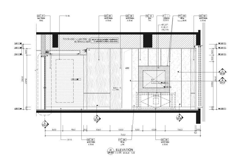 [广东]五星希尔顿商务酒店公区+客房施工图-立面图3